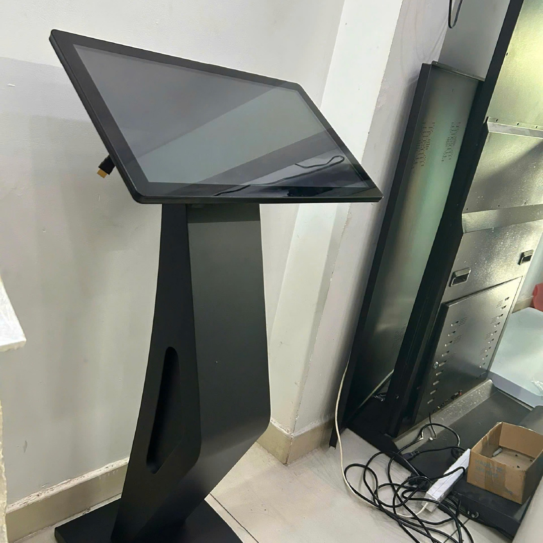 27-Inch K Shaped Touch Screen Kiosk Preview
