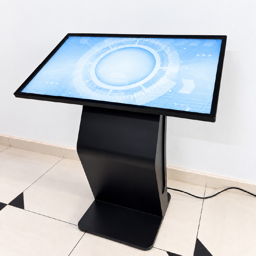 43-Inch K Shaped Touch Screen Kiosk Preview