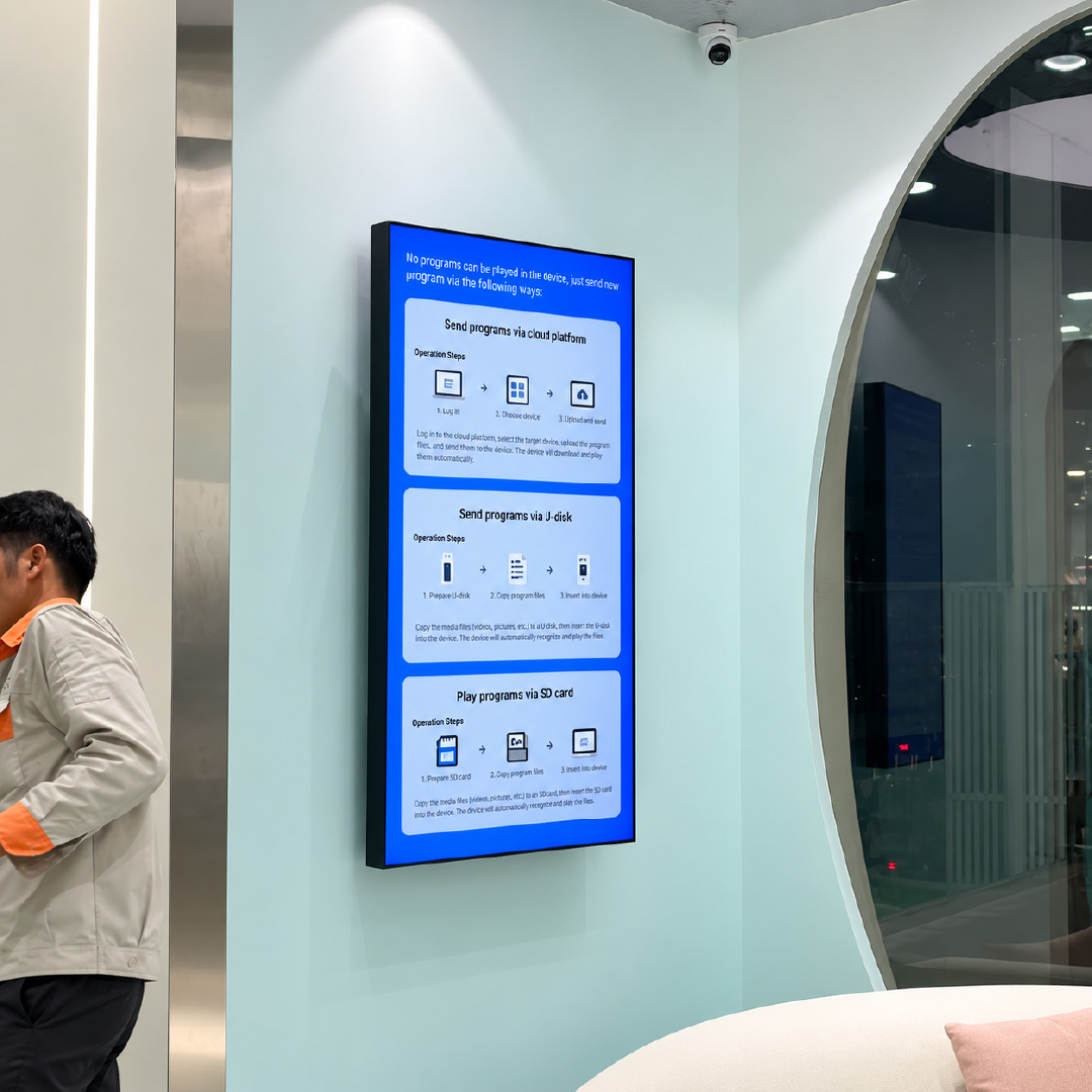 50-Inch Ultra-Slim Bezel Wall-Mounted Digital Signage Preview