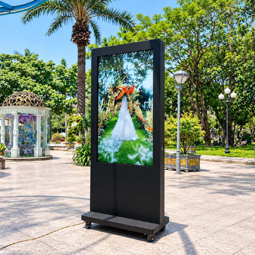 43-Inch Outdoor Floor Standing Digital Signage Commercial Application and Deployment Scenario