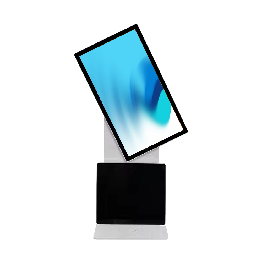 Ceiling mounted double sided display