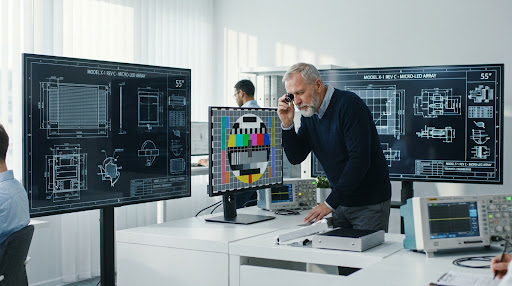 R&D office workspace