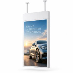 Ceiling Double Side Digital Signage – Front View