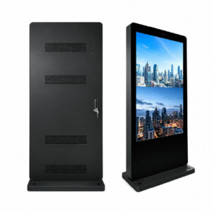 Outdoor Floor Standing Digital Signage – Front & Rear View