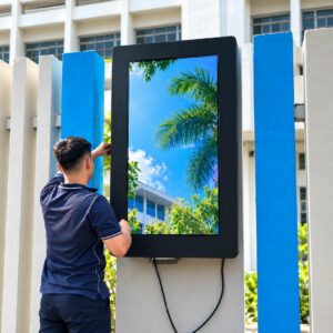 Outdoor Wall Mount Digital Signage – Outdoor Installation